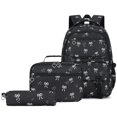 thumbnail image 3 of Miaoju Backpack School Bag Bookbag Teen Backpack Set Daypack with Lunch Bag and Pencil Case Black, 3 of 6