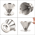 thumbnail image 5 of 2X pour Over Coffee Dripper Reusable Drip Cone Coffee Filter Portable pour Over Coffee Maker Home Office Camping, 5 of 8