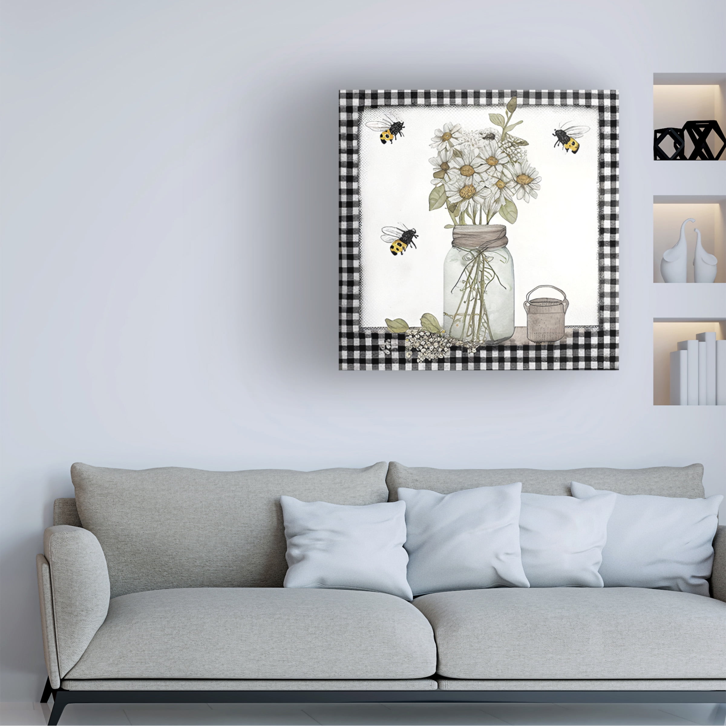 Canvas Wall Art - Sasha 'Maryjanes Kitchen' Wall Art for Living Room, Bedroom, or Office DÃ©cor by Trademark Fine Art - 18 x 18 Inches