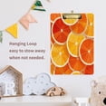 thumbnail image 6 of Acrylic Writing Board Silver 12.5*9 Inch Clipboards Transparent Acrylic Material Suitable For Office Classroom Teachers Fashion Bloggers Stationery Enthusiasts Orange Slice Pattern, 6 of 9