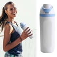 thumbnail image 2 of Liquidation! FreeSip Bouteille d'Eau Isolée en Acier Inoxydable de 19 Oz avec Couvercle pour Sports et Voyages Verre et Bouteille de Champ Rêveur, Bleu, 2 of 9