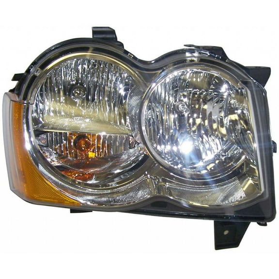For Jeep Grand Cherokee Headlight Assembly 2009 2010 Passenger Side w/ Bulbs CH2519131