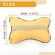 thumbnail image 3 of Ofertas Únicas 1 Pc Almohada Universal para Cuello de Coche Almohada para Reposacabezas de Coche para Cuello Espalda Cuero PU Transpirable Marrón Claro, 3 of 6