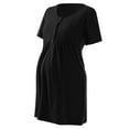 thumbnail image 6 of zttd women's nursing maternity nightshirts breastfeeding clothes short sleeve dress, 6 of 8