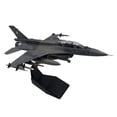 thumbnail image 3 of Modelo de avión de F16 de aleación 1/72, modelo fundido a presión con Base de recuerdo, modelo de colección de avión estimulado para estante,, 3 of 9