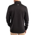 thumbnail image 2 of Men's-Cutter & Buck  Black Kansas Jayhawks DryTec Traverse Stretch Eco Tri-Blend Quarter-Zip Pullover, 2 of 2