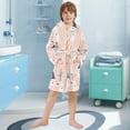 thumbnail image 5 of FORMRS Niños Bathrobe Unisex Hooded Robe Soft Plush Pajamas Sleepwear, Size 10-12T, Cute Cartoon Halloween, 5 of 7