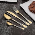 thumbnail image 4 of 24pcs Luxury Gold Cutlery Set Stainless Steel Cutlery Gold Dinner Knife Fork Spoon Tableware, 4 of 4
