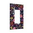 thumbnail image 2 of Kll Dancing Skeletons Floral Garden Wall Plate,Gloss Finish,Standard Size 1 - 5" X 3", Polycarbonate Thermoplastic,Electric Receptacle Plug Covers, 2 of 8