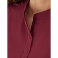 thumbnail image 6 of Hanes Womens Scrubs Mandarin Collar Scrub Top, Comfort Fit, Pockets, Sizes XS-3XL, 6 of 10