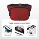 thumbnail image 5 of Disketp Minimalist Romantic Dinner Riñonera de Doble Capa, Bolsa de Cintura Ajustable para Viajes, Correr y Senderismo, Riñonera Ligera para Hombre y Mujer, 5 of 9