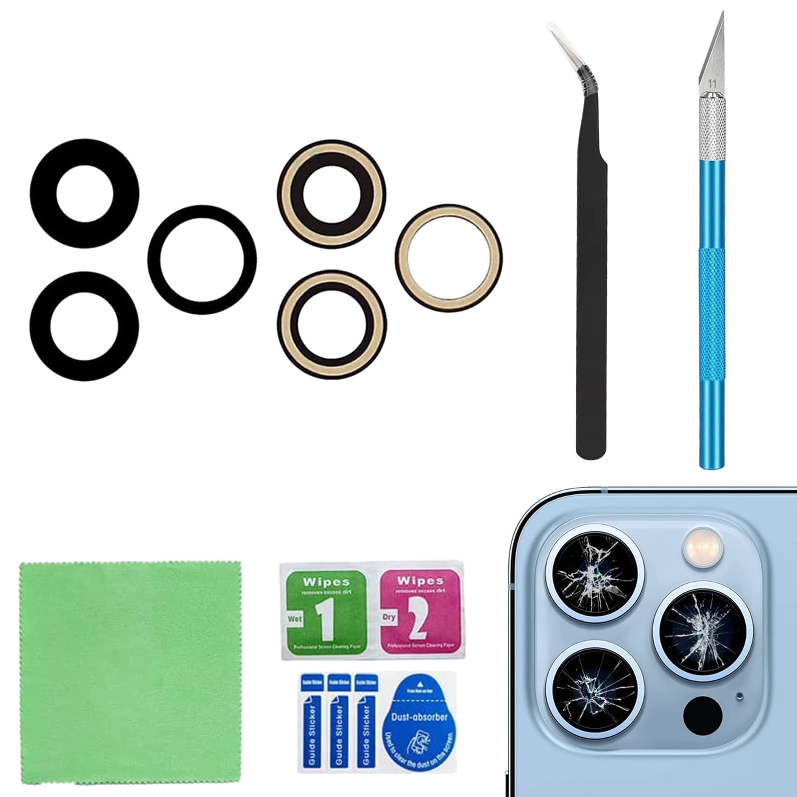 Rear Glass Back Cover Replacement For IPhone 14 Pro