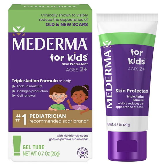 Mederma Scar Gel for Kids, Treatment for Old and New Scars, Grape Scented, Ages 2 , 0.7 Ounce