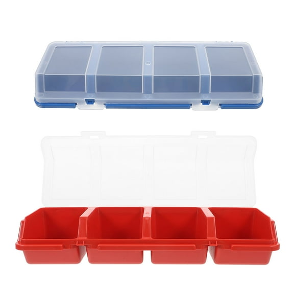 OUNONA  2 Pcs Small Parts Storage Organizer Screw and Nail Organizers Box