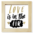 thumbnail image 1 of Love Is In The Air Quote Style Square Picture Frame Wall Tabletop Display, 1 of 3