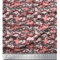 thumbnail image 1 of Soimoi Japan Crepe Satin Fabric Two Tone Camouflage Print Fabric by the Yard 42 Inch Wide, 1 of 1