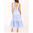thumbnail image 6 of Women Long Dress Stripe Tie-Up Shoulder Straps Sleeveless Dress Summer Casual Cami Dress, 6 of 8