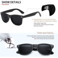 thumbnail image 3 of GHSDFBB Lunettes de Soleil pour Hommes et Femmes Verres Polarisés Rétro Miroir pour Conduite Pêche Protection UV400, 3 of 6