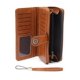 thumbnail image 2 of Womens Wallet Leather Large Capacity Card Holder Zipper Wristlet Wallets for Women-Brown, 2 of 5