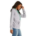 thumbnail image 3 of Unisex French Terry Pullover Hoodie - HTHR GRY/ KL GRN - 3XL Retired, 3 of 3