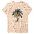thumbnail image 4 of Blusas de Manga Corta para las Mujeres Divertida Impresión Cuello Redondo Camiseta Vintage, Blusas de Primavera para las Mujeres, 4 of 5