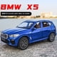 thumbnail image 2 of 1:32 BMW X5 SUV coche de aleación modelo fundido a presión sonido y luz tirar hacia atrás coche de juguete adornos de Control Central juguete de adorno de exhibición de moda,black, 2 of 7