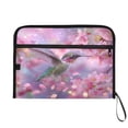 thumbnail image 7 of Accordion File Organizer with Zip Closure 13 Pockets Expanding File Folder Letter A4 Paper Document Organizer for Home Office Beautiful Pink Hummingbird, 7 of 7