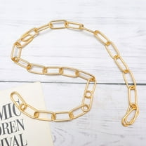HEMOTON 1M in Length Iron Chain Durable 4MM Thick Hanging Chain Utility Crystal Lamp Chain Lighting Accessories (Golden)