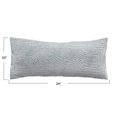 thumbnail image 2 of Bloomingville Cotton Lumbar Pillow with Abstract Embroidery, Sage Green, 2 of 5