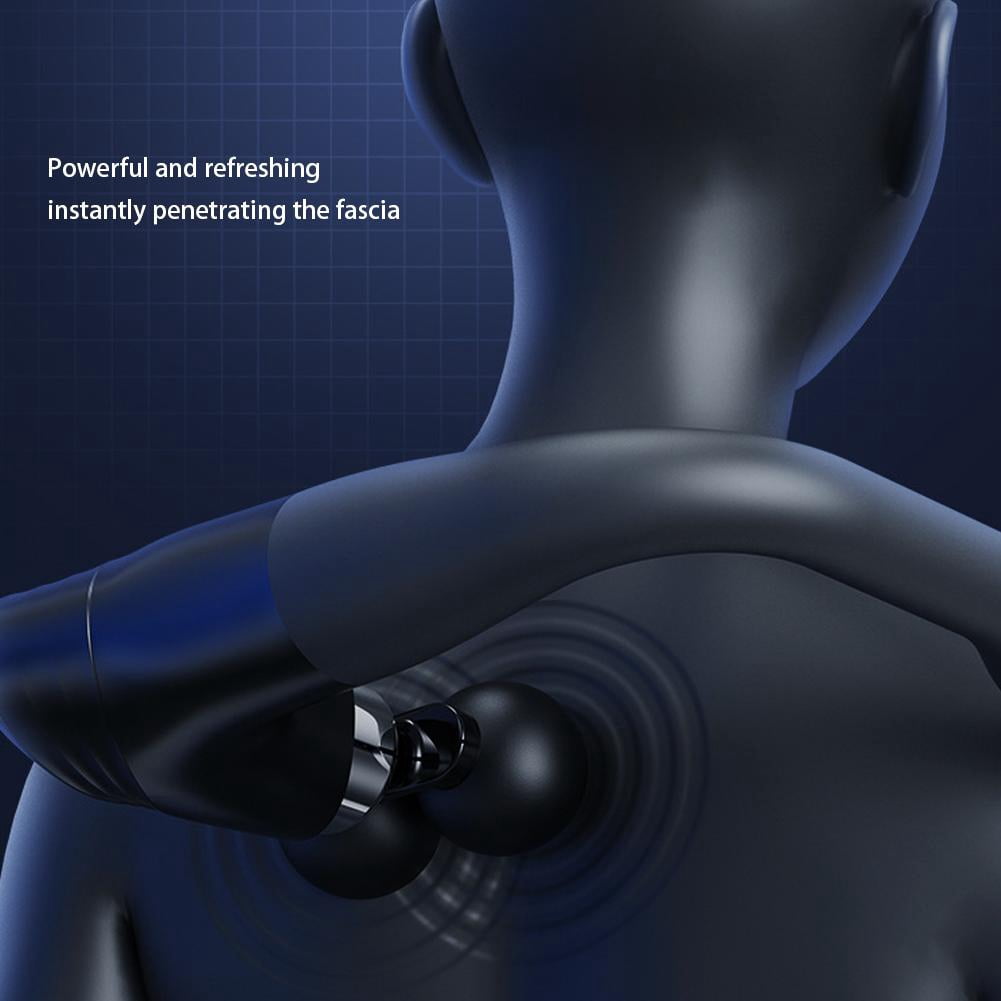 Massage Gun with Upgraded Extension Handle, U-Shaped Massage Gun Hot Compress Fitness Deep Tissue, Back Massager, Muscles/Neck/Shoulders/Waist/Legs Massager Portable for Pain Relief