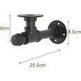 thumbnail image 2 of grid cool Pipe Bracket, Industrial Style Wall Shelf Bracket, Black Bracket, Decorate Kitchen, Living Room, Bedroom, Office., 2 of 5