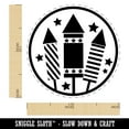 thumbnail image 2 of July 4th Independence Day Fireworks Patriotic USA Self-Inking Rubber Stamp Ink Stamper - Red Ink - Medium 1 Inch, 2 of 7