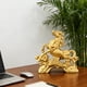 thumbnail image 5 of Figura de caballo de resina Feng Shui Zodiacs chino Año Figuras coleccionables de resina dorada Decoración para suerte Riqueza Perfectas para su hogar u oficina Decoraciones de Halloween Decoración de, 5 of 6