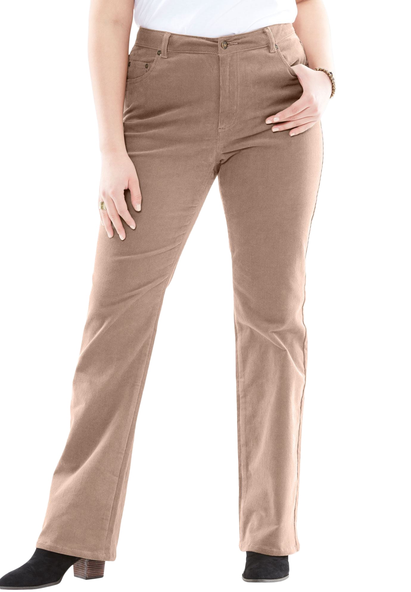 women's plus size bootcut corduroy pants