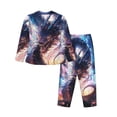 thumbnail image 2 of Goofa Urban Style Colorful Dragon Printed Women’s 2 Piece Pajama Set Super,Pajamas Women's Long Sleeve Sleepwear Soft Button Down Loungewear Pjs Lounge Set Nightwear-Medium, 2 of 9