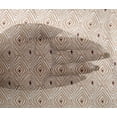 thumbnail image 4 of oneOone Viscose Chiffon Dark Beige Fabric Geometric Block Dress Material Fabric Print Fabric By The Yard 42 Inch Wide, 4 of 4