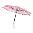 thumbnail image 6 of THY COLLECTIBLES Pack of 2 Mini Lace Umbrella Parasols with Sequins - Delicate Dolls Size Decorative Small Umbrella for Weddings, Baby Showers, Parties and Events - 11.6 inch Diameter Pink, 6 of 8