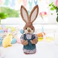 thumbnail image 1 of Fiudx Figura de Conejo de Pascua Tejida En Paja, Conejo Decorativo Artesanal, Diseño Intrincado de Pascua, Decoración Versátil para Mesas o Estantes, Idea de Regalo Navideño, Decoración Festiva para, 1 of 5