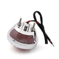 thumbnail image 2 of Round Motorcycle Tail Brake Light For Bobber Chopper Rat Custom Chrome, 2 of 3