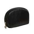 thumbnail image 2 of VALSEEL Makeup Bag Pleated Wash Bag Travel Portable Half Round Storage Bag Cosmetic Bags, 2 of 4