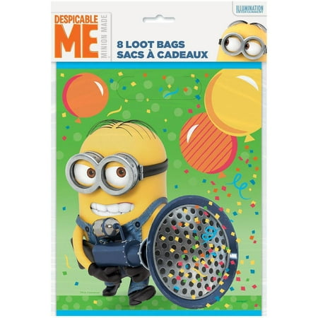 Unique Industries Despicable Me Birthday Party Bags, 8 Count