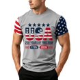 thumbnail image 2 of LWavelet Mens American Flag T-Shirt 4th of July T-Shirt USA Flag 1776 Patriotic Tee Memorial Day Tops, 2 of 4