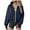 Navy, variant on Womens Oversized Tunic Tops Jackets Long Sleeve Sweatshirts Full Zip Up Fall Coats with Pockets