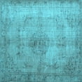 thumbnail image 1 of Ahgly Company Indoor Square Persian Light Blue Traditional Area Rugs, 5' Square, 1 of 4