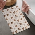 thumbnail image 2 of Beige Highland Cow Flower Pattern Bathroom Rugs Mat,Non Slip Microfiber Bathroom Rug,Rubber Backing,Soft Bathroom Mats for Bathroom Floor,Tub and Shower,20x32in(50x80cm), 2 of 5