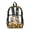 Cow Sunflower Leopard Bow, variant on ZIATUBLES Clear Backpack, Heavy Duty Fabric & PVC Transparent Bookbag with Cow Sunflower Leopard Bow Print, Large Capacity See Through Backpack for School College Work Travel Security