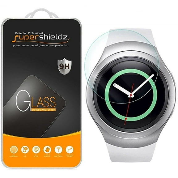 [1-Pack] Supershieldz for Samsung Gear S2 Tempered Glass Screen Protector, Anti-Scratch, Anti-Fingerprint, Bubble Free