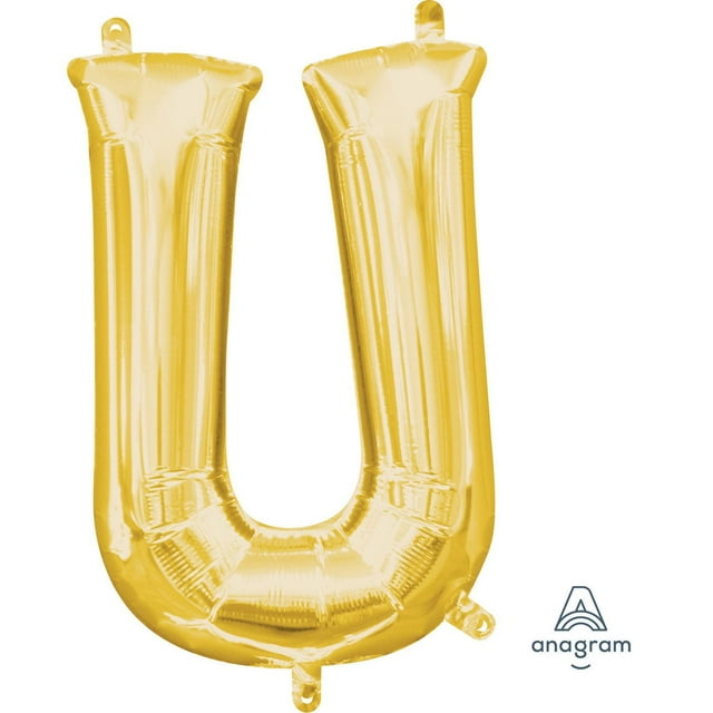 Anagram International Party-Eh! Gold Letter U Balloon
