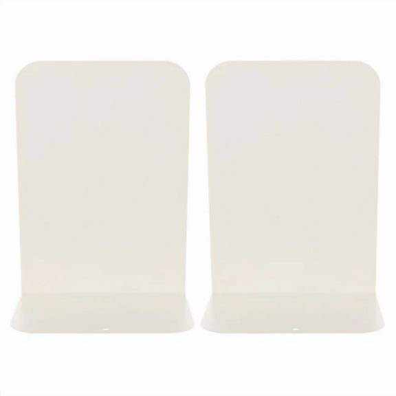 2Pc Simple Metal Book Ends Practical Bookend Desktop Book Organizer For Home