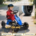 thumbnail image 4 of Qaba Pedal Go Kart - Blue Outdoor Ride-On Toy with EVA Wheels & Metal Frame - 33.7" x 19.3" - Perfect for Garden Play & Skill Development, 4 of 7